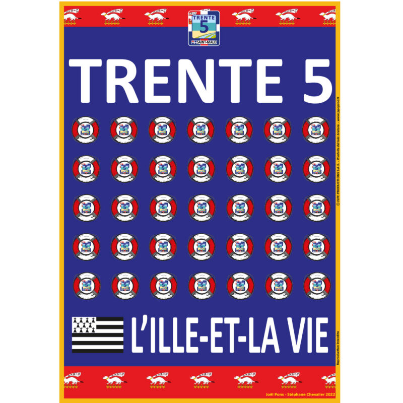 Affiche « TRENTE 5 BOUEES L’ILLE-ET-LA VIE »