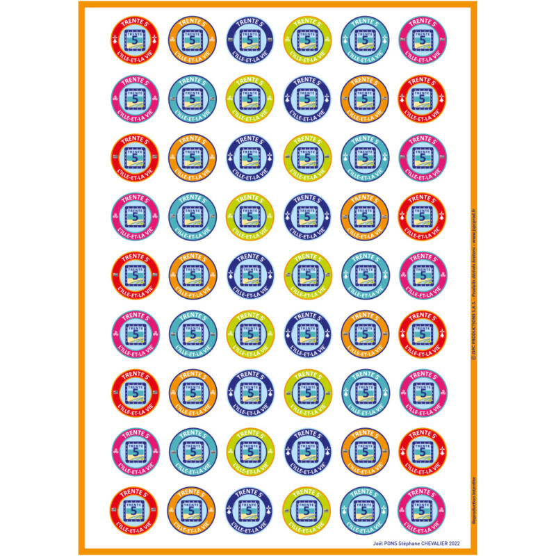 Affiche « COLOR GAME  TRENTE 5  L’ILLE-ET-LA VIE »
