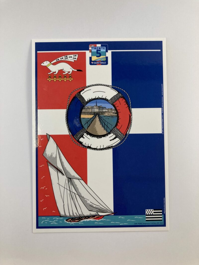 Carte Postale «  Saint-Malo Bateau » – Image 3