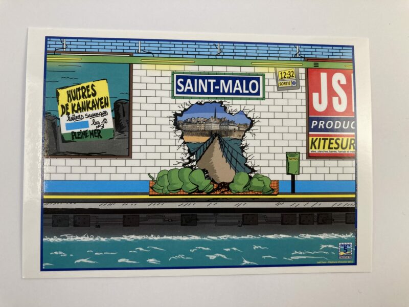 Carte Postale «  LA VIE MALOUINE SAINT-MALO METRO » Couleur – Image 3