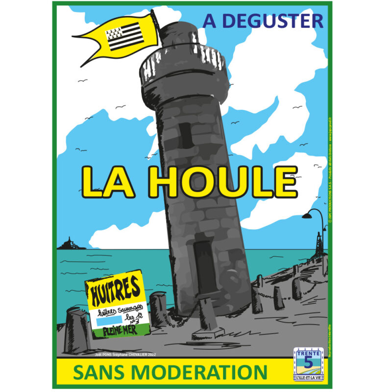 Affiche « LA VIE CANCALAISE - LA HOULE »