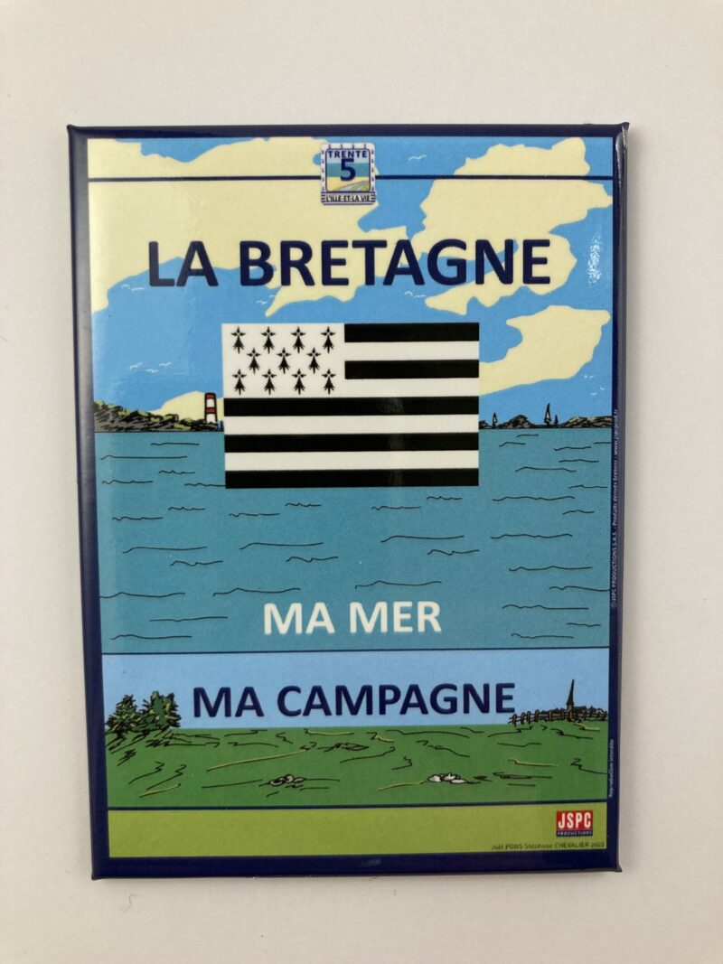 Magnet « LA BRETAGNE, MA MER, MA CAMPAGNE »