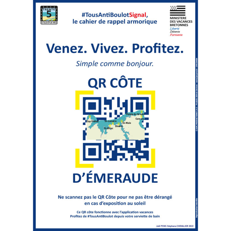 Affiche « LE QR CÔTE D’EMERAUDE »
