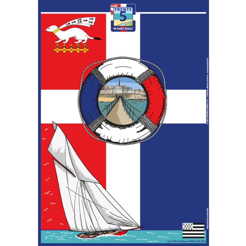 Affiche « SAINT-MALO BATEAU »