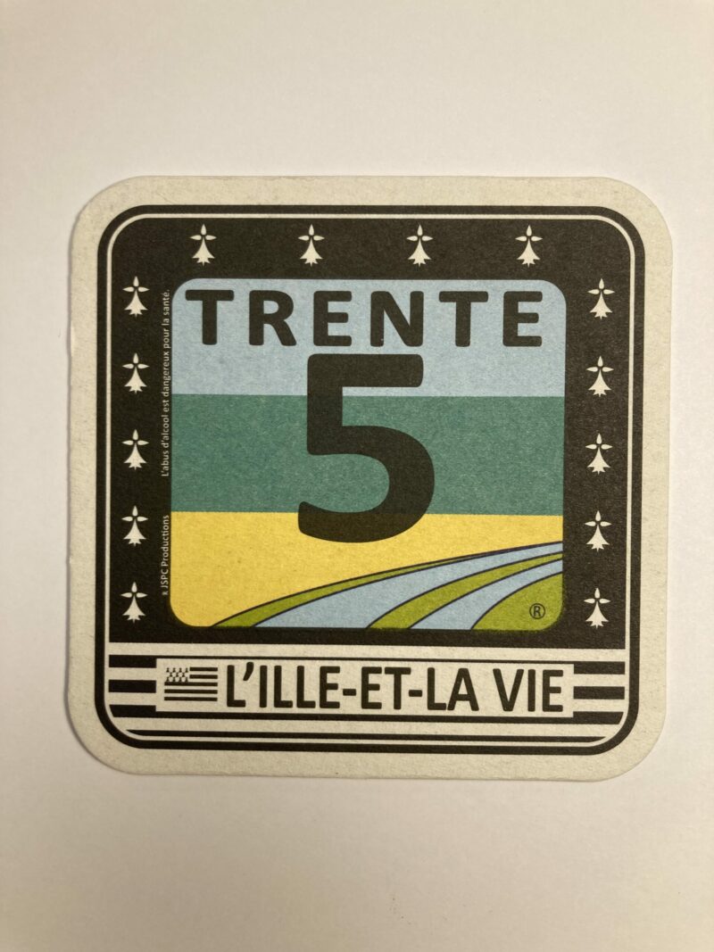 SET DE 12 SOUS-BOCKS MULTICOLORES « TRENTE 5 L'ILLE-ET-LA VIE » – Image 5