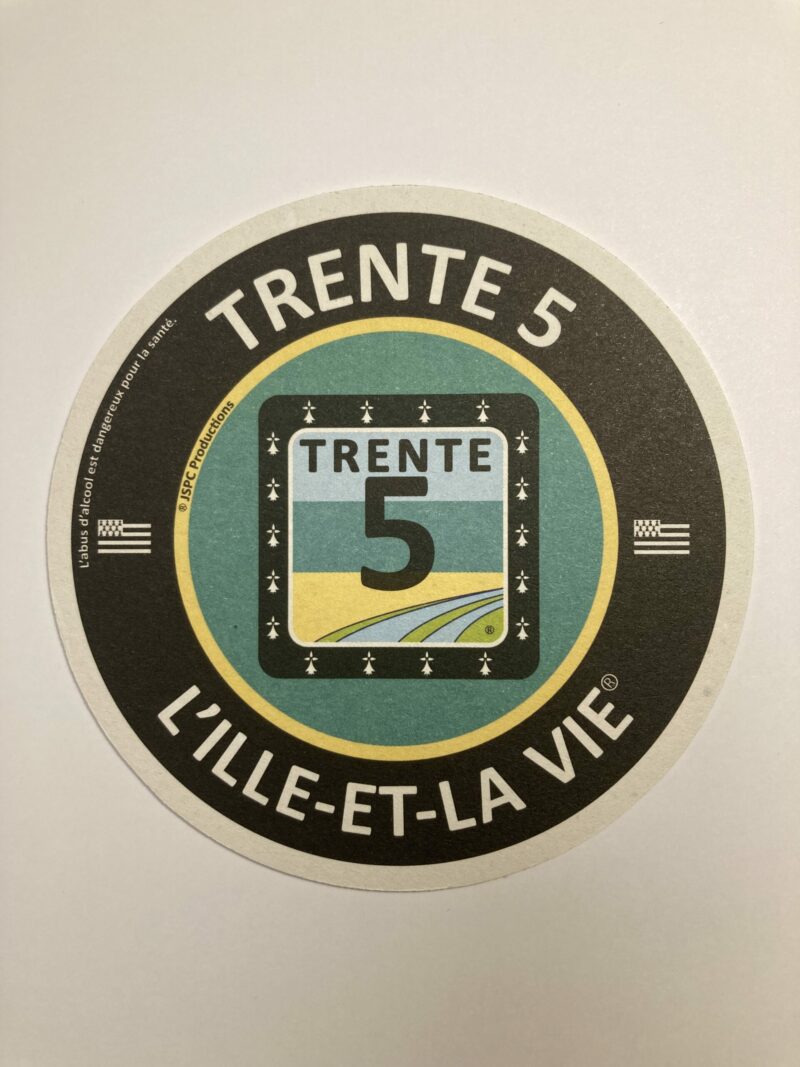 SET DE 12 SOUS-BOCKS MULTICOLORES « TRENTE 5 L'ILLE-ET-LA VIE » – Image 4