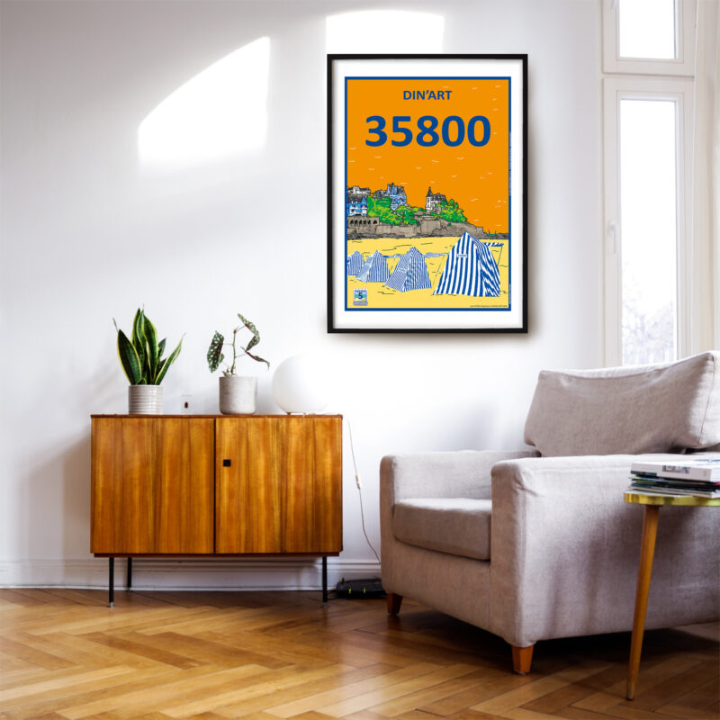 Affiche BREIZHLAND « DIN'ART 35800 »