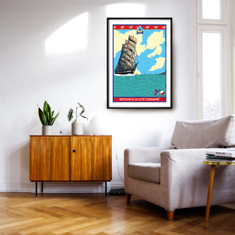 Affiche Breizhland Retour a la cité corsaire