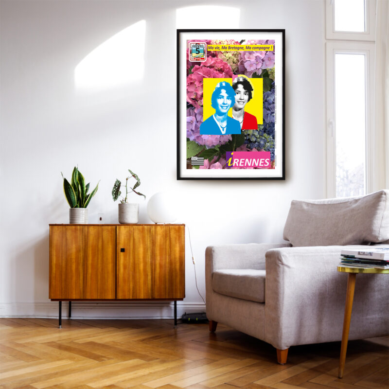 Affiche Breizhland« TAG COLOR FLOWER »