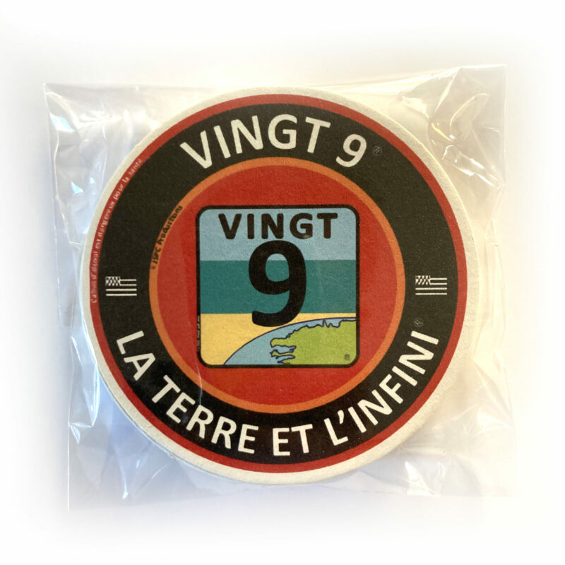 Set de 12 sous bocks Vingt 9 rouge sous blister