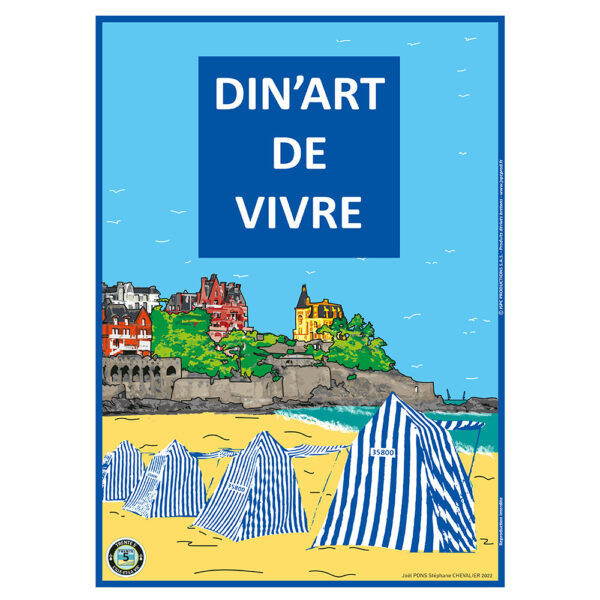 Affiche BREIZHLAND « Din'art de vivre»