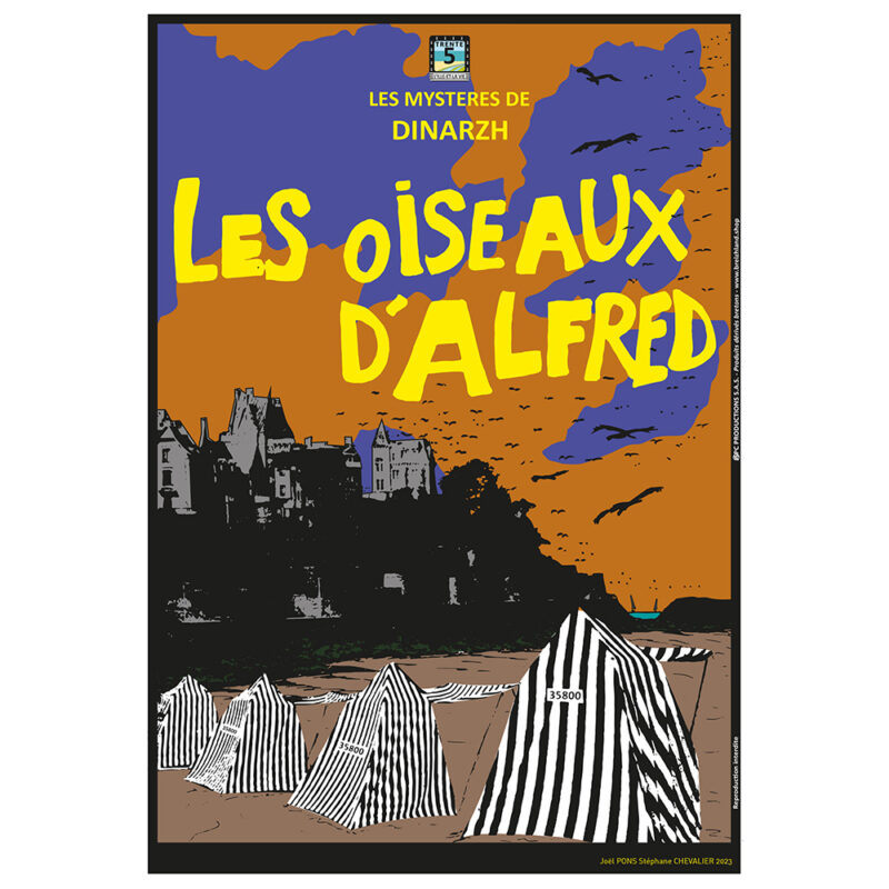 Affiche BREIZHLAND « Les oiseaux d'Alfred»