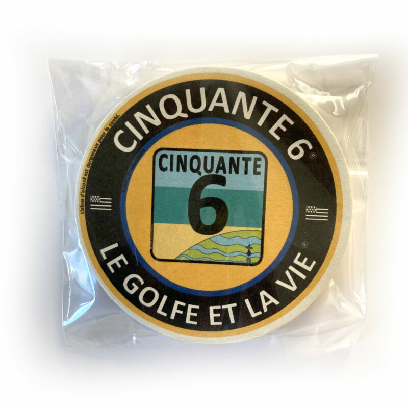 Set de 12 sous bocks Cinquante 6 rond jaune