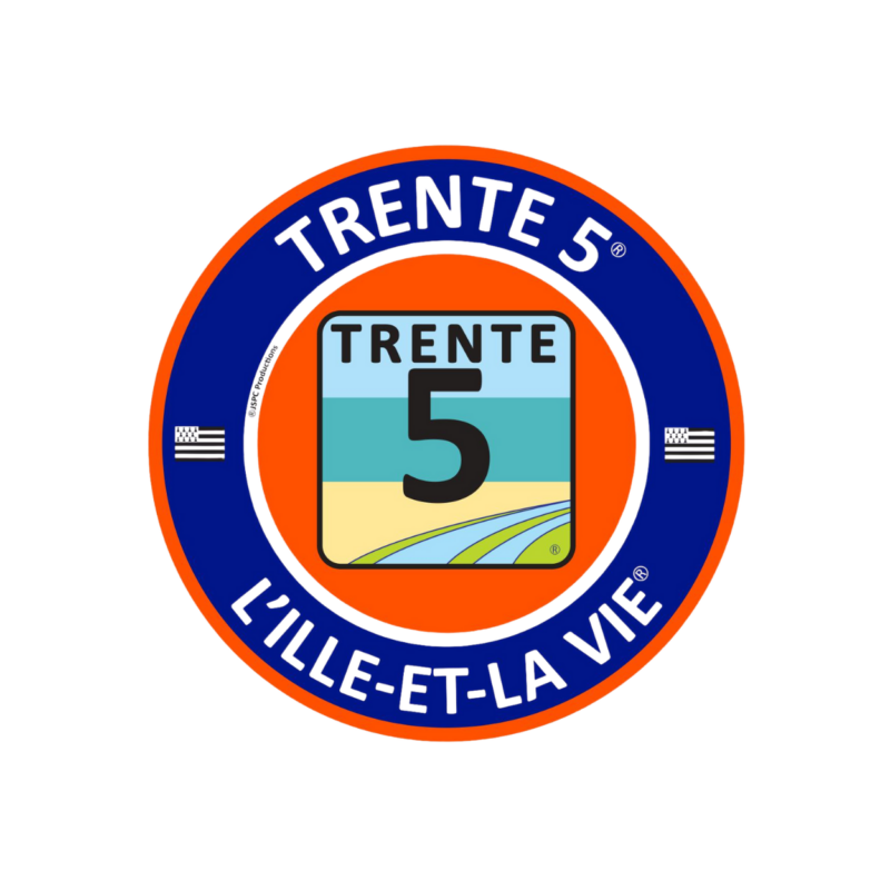 Mug « TRENTE 5 L’ILLE-ET-LA VIE » ROND ORANGE – Image 2