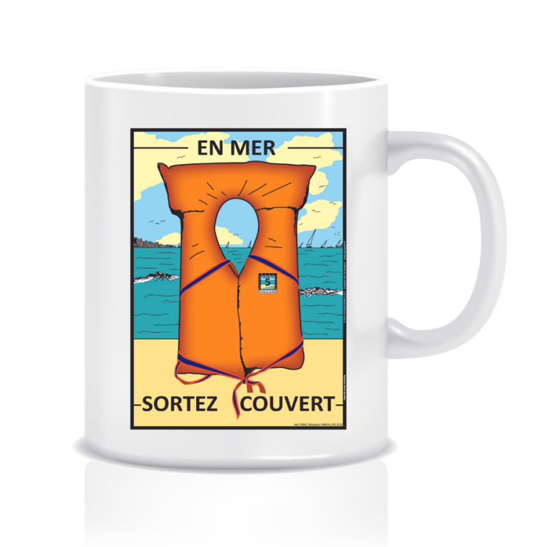 Mug  « EN MER SORTEZ COUVERT»
