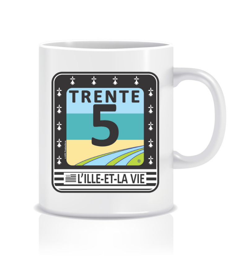 Mug « TRENTE 5 L’ILLE-ET-LA VIE » NOIR